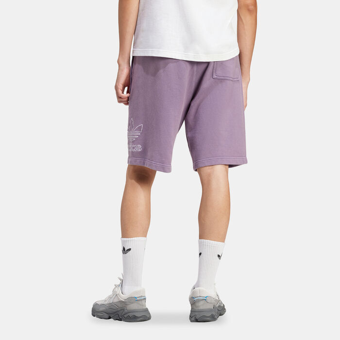 adidas Originals Men's Adicolor Outline Trefoil Shorts Black adidas Originals Men's Adicolor Outline Trefoil Shorts Black image number 1