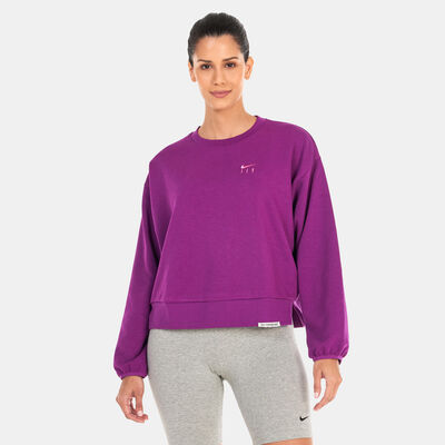 Nike Women's Dri-FIT Standard Issue Sweatshirt Purple