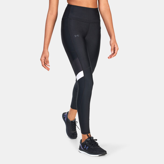 Under Armour Women's Armour Mesh Panel Leggings Black Under Armour Women's Armour Mesh Panel Leggings Black image number 0