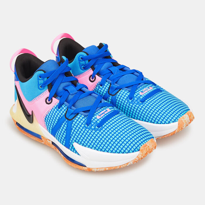 Nike Men's LeBron Witness 7 Basketball Shoe Blue image number 2