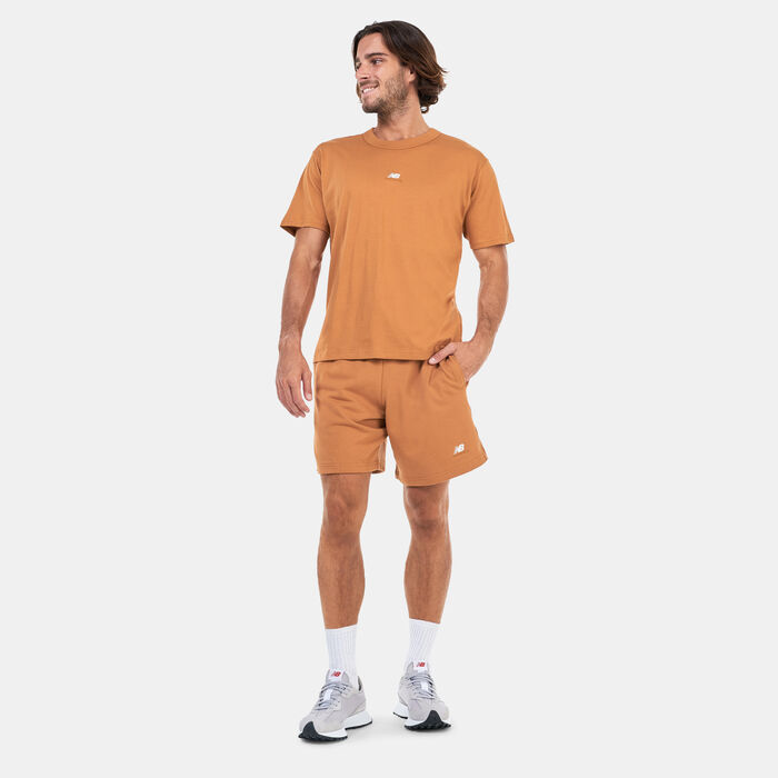 New Balance Men's Athletics Remastered Shorts Beige image number 2