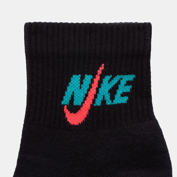 Nike Everyday Plus Cushioned Training Ankle Socks (3 Pack) Black Nike Everyday Plus Cushioned Training Ankle Socks (3 Pack) Black image number 2