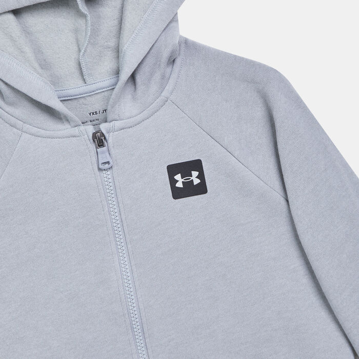 Under Armour Kids' Rival Fleece Hoodie Grey Under Armour Kids' Rival Fleece Hoodie Grey image number 2