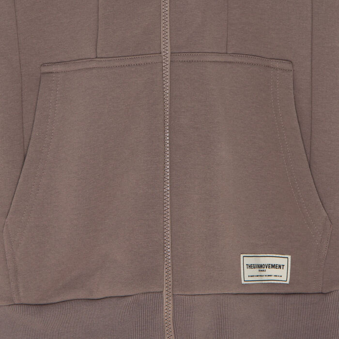 The Giving Movement Men's Global Printed Hoodie Brown image number 2