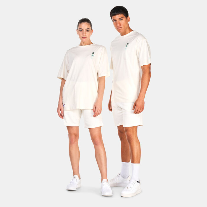 New Era Los Angeles Dodgers MLB Stacked Logo Oversized T-Shirt White New Era Los Angeles Dodgers MLB Stacked Logo Oversized T-Shirt White image number 2