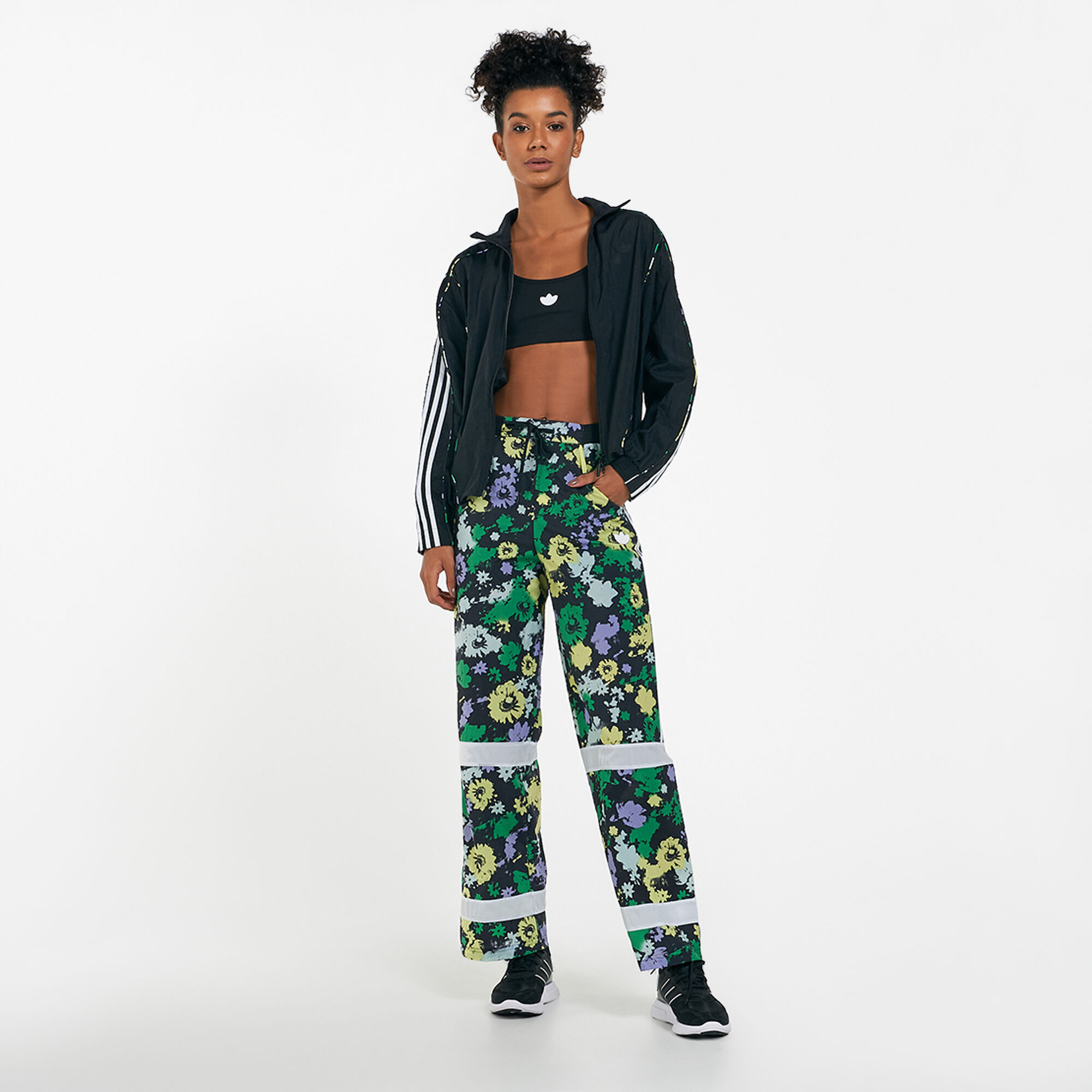 Adidas floral pants best sale