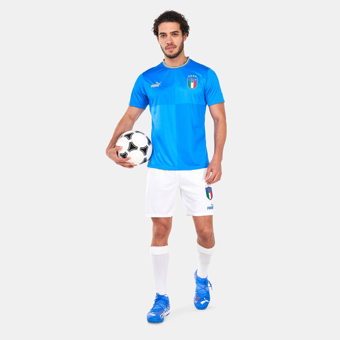 PUMA Men's Italy Home Jersey - 2022/23 Blue PUMA Men's Italy Home Jersey - 2022/23 Blue image number 2