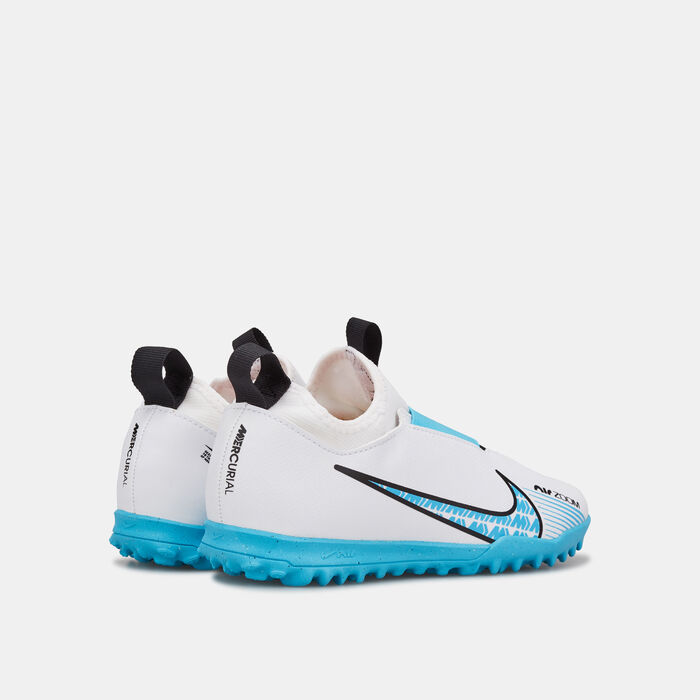 Nike Kids' Mercurial Vapor 15 Academy Turf Football Shoes (Younger and Older Kids) White image number 2