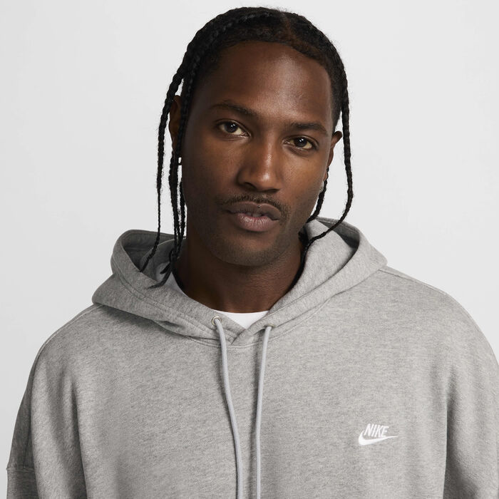 Nike Men's Club Fleece Oversized Hoodie Grey Nike Men's Club Fleece Oversized Hoodie Grey image number 2