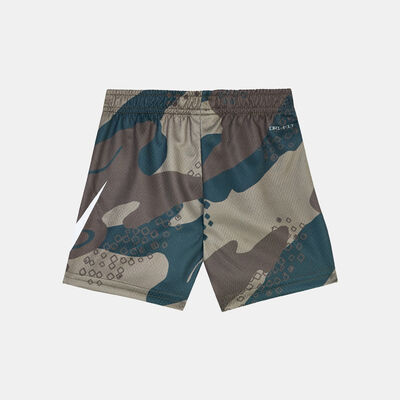 Nike Kids' Dri-FIT Club Camo Shorts Green