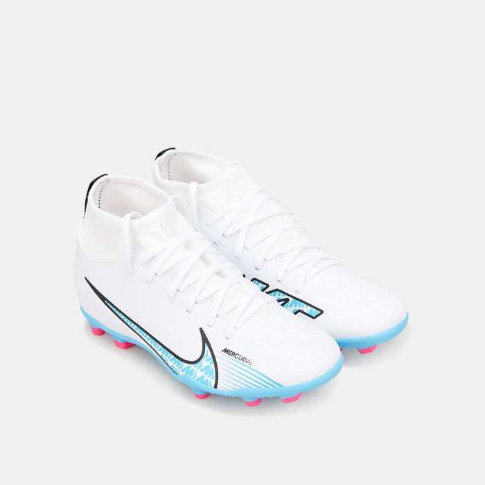 Nike Kids' Mercurial Superfly 9 Club Multi-Ground High-Top Football Shoes (Younger and Older Kids) White Nike Kids' Mercurial Superfly 9 Club Multi-Ground High-Top Football Shoes (Younger and Older Kids) White image number 1