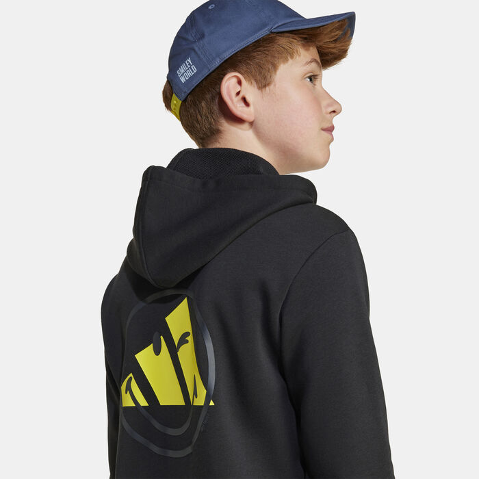 adidas Kids' Smileyworld Hoodie Black adidas Kids' Smileyworld Hoodie Black image number 3