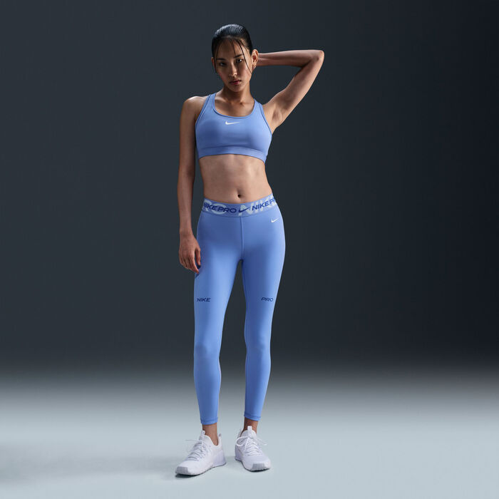 Nike Women's Pro Graphic 7/8 Leggings Blue image number 0