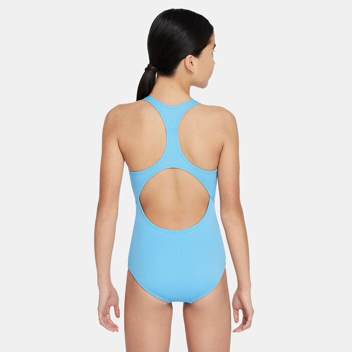 Nike Swim Kids' Racerback 1-Piece Swimsuit (Older Kids) Blue Nike Swim Kids' Racerback 1-Piece Swimsuit (Older Kids) Blue image number 1