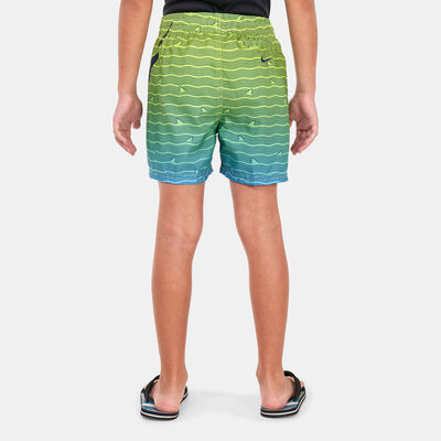 Nike Swim Kids' 4-inch Volley Shorts Blue