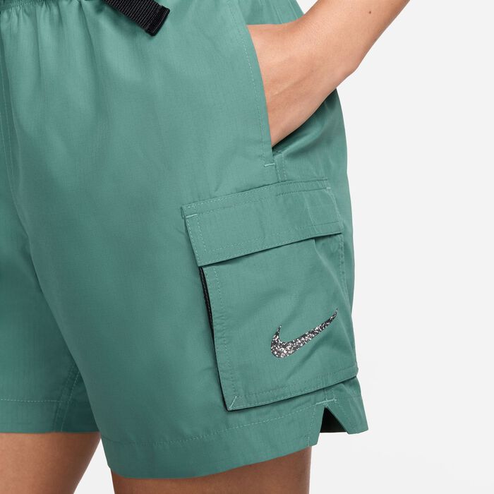 Nike Swim Women's Swim Voyage Cover-Up Shorts Green Nike Swim Women's Swim Voyage Cover-Up Shorts Green image number 3