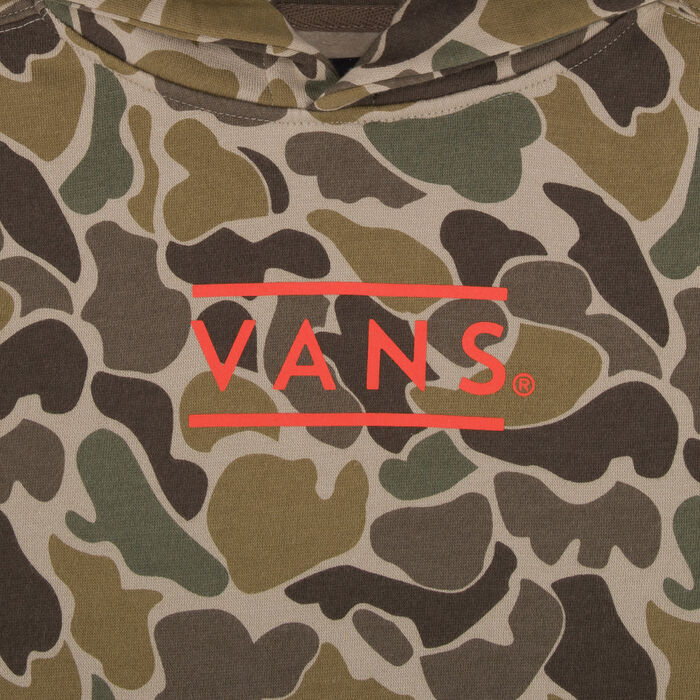 Vans Kids' Half Box Camo Pullover Hoodie Black image number 2