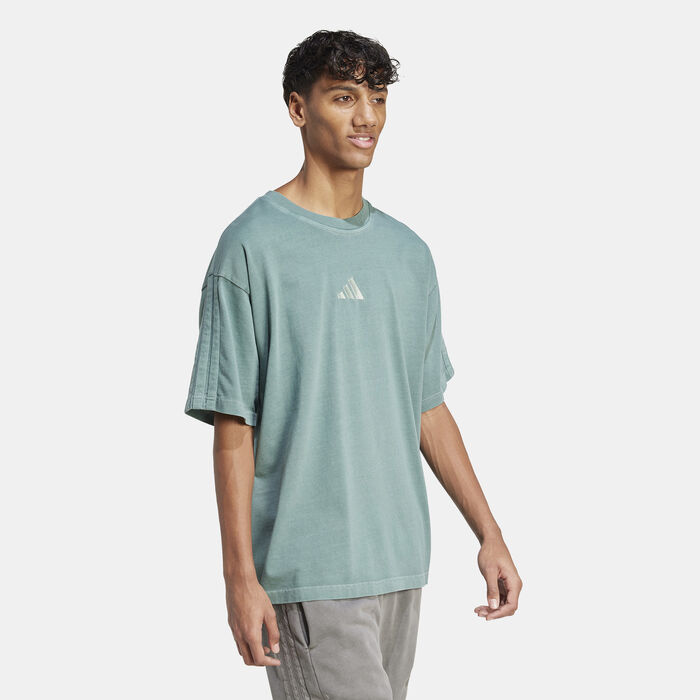adidas Men's ALL SZN Washed T-Shirt Green image number 2