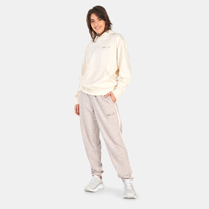 New Balance NB Athletics Undyed Sweat Hoodie Grey image number 3