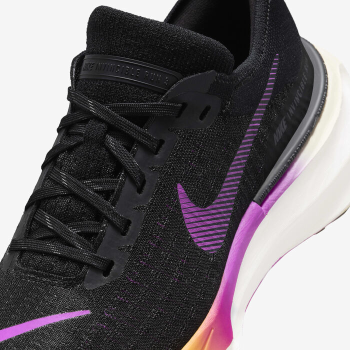 Nike Women's ZoomX Invincible 3 Road Running Shoes Black Nike Women's ZoomX Invincible 3 Road Running Shoes Black image number 7
