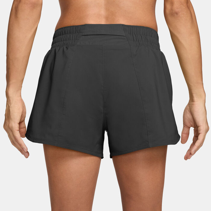 Nike Women's One Swoosh Dri-FIT Running Shorts Black Nike Women's One Swoosh Dri-FIT Running Shorts Black image number 1