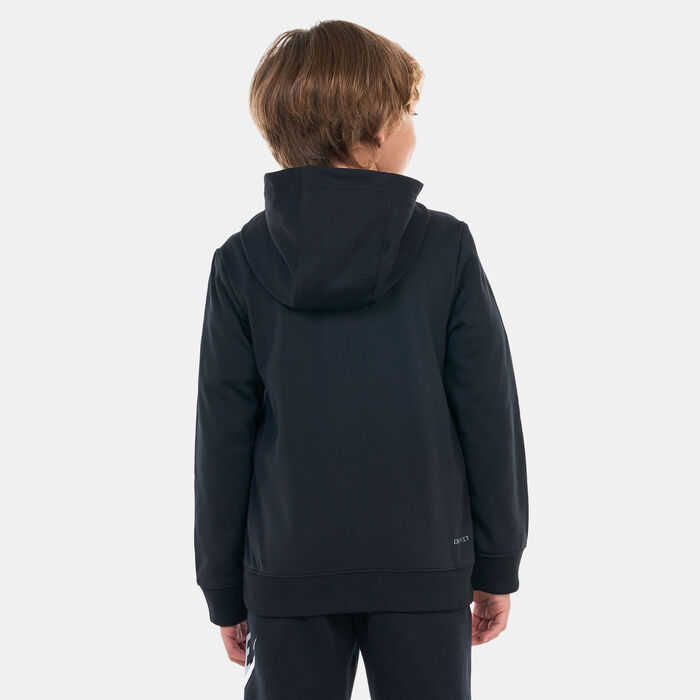 Nike Kids' Sportswear Repeat Full-Zip Hoodie (Older Kids) Black image number 1
