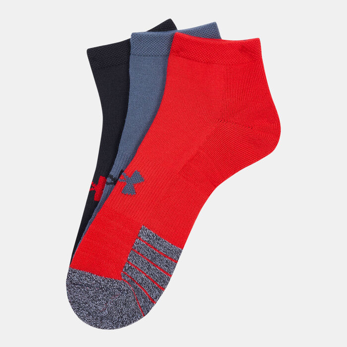 Under Armour HeatGear® Low Cut Socks (3 Pairs) Red image number 0
