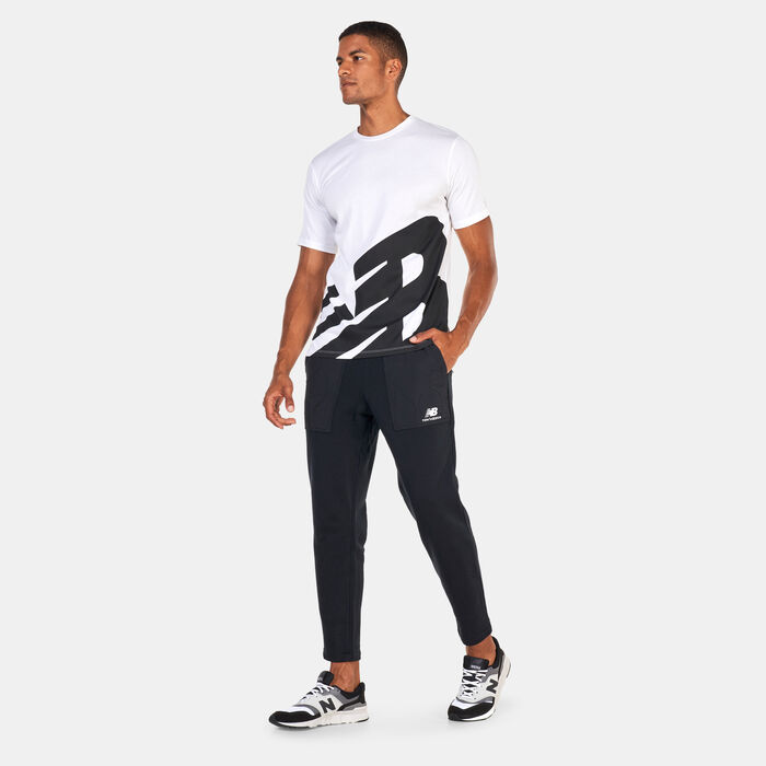 New Balance Men's Athletics Quilted Fleece Pants Black New Balance Men's Athletics Quilted Fleece Pants Black image number 2