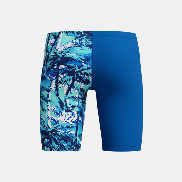 Speedo Kids' Digital Allover V-Cut Swimming Jammers Blue image number 1