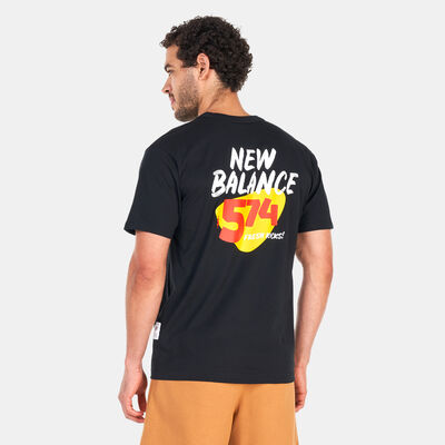 New Balance Men's Essentials Reimagined 574 T-Shirt Black New Balance Men's Essentials Reimagined 574 T-Shirt Black