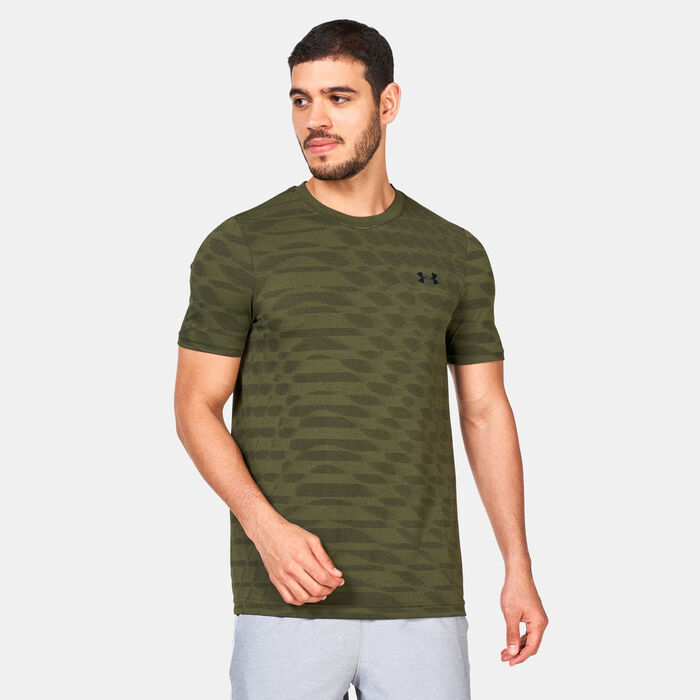 Under Armour Men's UA Seamless Novelty Training T-Shirt Green Under Armour Men's UA Seamless Novelty Training T-Shirt Green image number 0