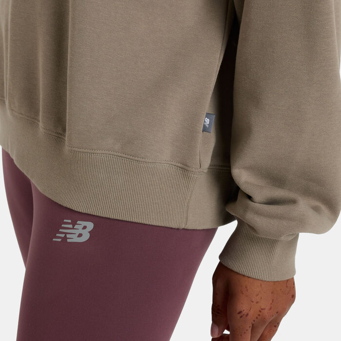 New Balance Women's Flower Shoe Sweatshirt Brown New Balance Women's Flower Shoe Sweatshirt Brown image number 4