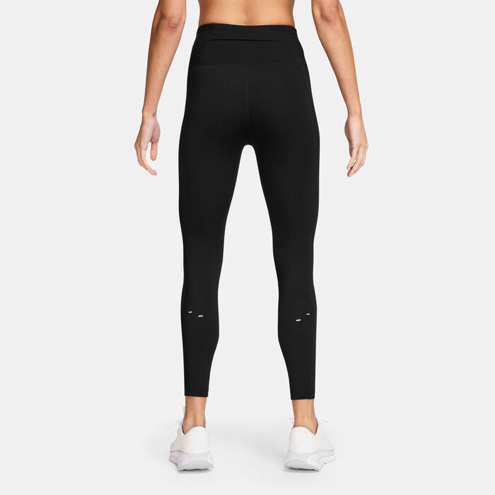 Nike Women's Tempo Swoosh 7/8 Running Leggings Black image number 1