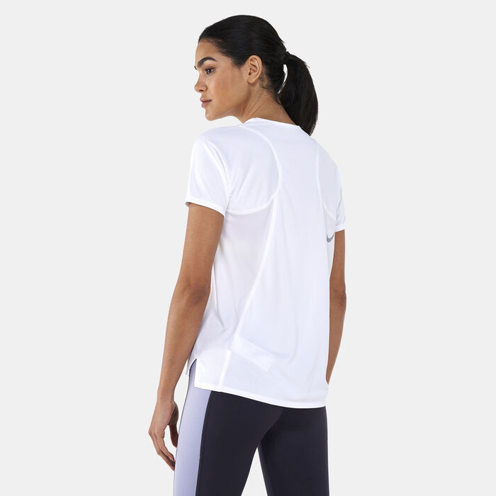 Nike Women's Dri-FIT Race T-Shirt White image number 1