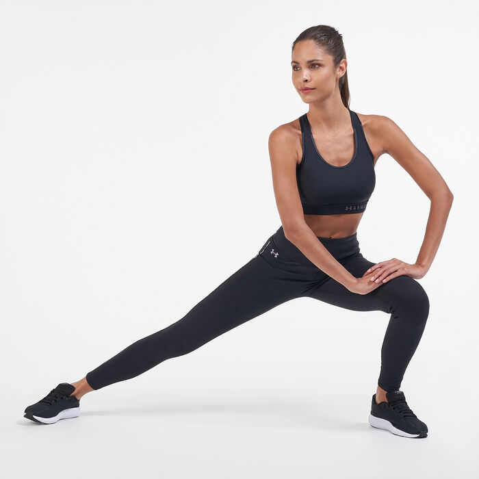Under Armour Women's Armour® Mid Sports Bra Green Under Armour Women's Armour® Mid Sports Bra Green image number 2