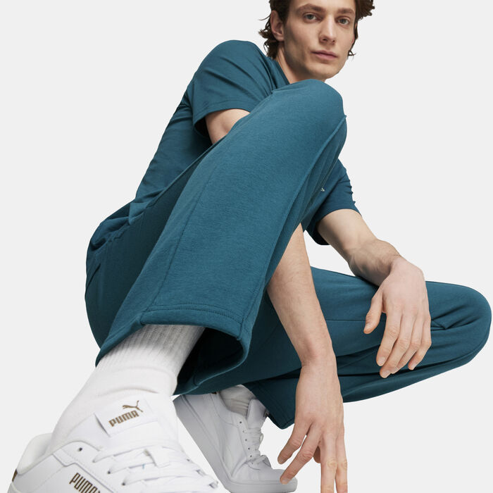 PUMA Men's Sports Club Logo Sweatpants Green PUMA Men's Sports Club Logo Sweatpants Green image number 4