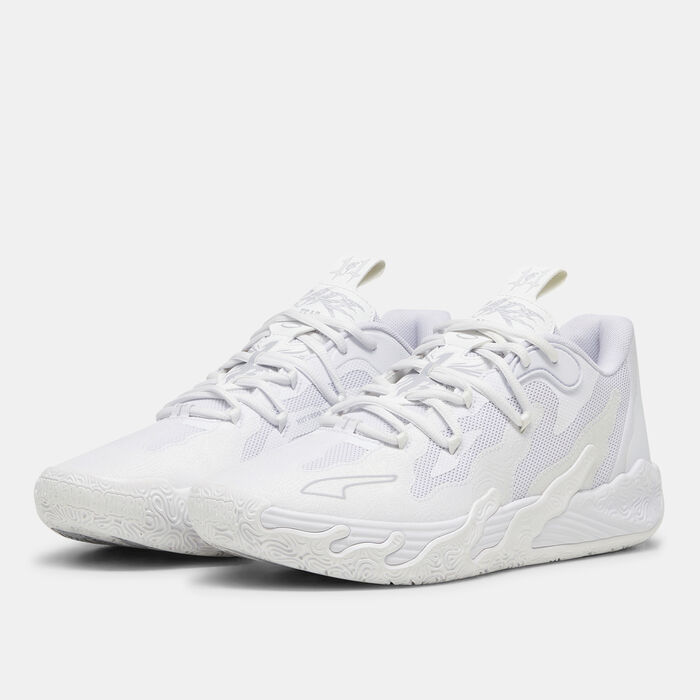 PUMA Men's MB.03 Lo Basketball Shoes White image number 1