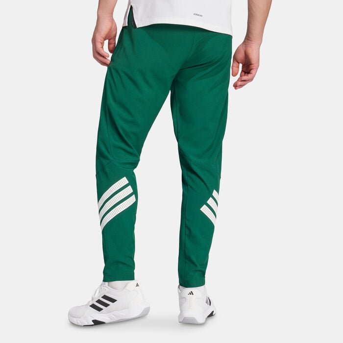 adidas Men's Icon 3-Stripes Woven Training Joggers Green adidas Men's Icon 3-Stripes Woven Training Joggers Green image number 1
