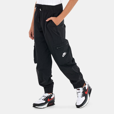 Nike Kids' Sportswear Woven Cargo Pants (Older Kids) Black