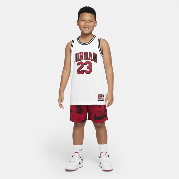 Jordan Kids' 23 Jersey White Jordan Kids' 23 Jersey White image number 4