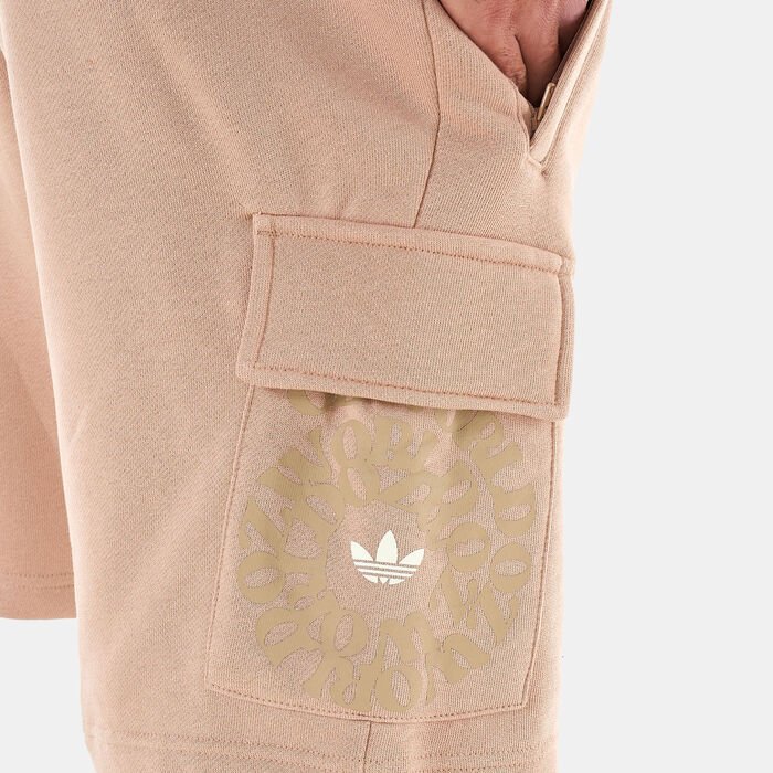 adidas Originals Men's Graphic Ozworld Cargo Pants Beige adidas Originals Men's Graphic Ozworld Cargo Pants Beige image number 3