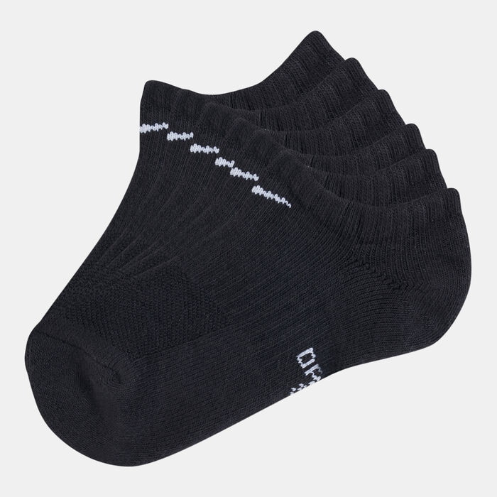 Nike Kids' Performance Cushioned No-Show Socks (3 Pair) (Older Kids) Black Nike Kids' Performance Cushioned No-Show Socks (3 Pair) (Older Kids) Black image number 0