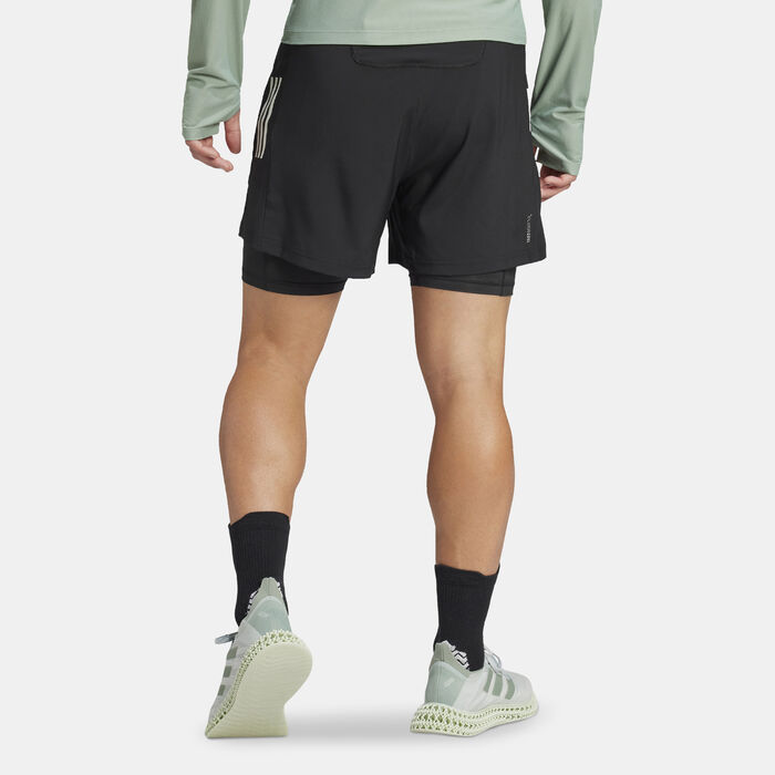 adidas Men's Own The Run 2-In-1 Shorts Black adidas Men's Own The Run 2-In-1 Shorts Black image number 1