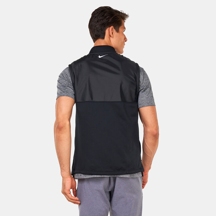 Nike Men's Therma-FIT Victory 1/2-Zip Golf Vest Black image number 1