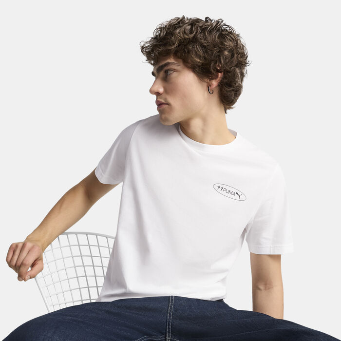 PUMA Men's Graphics Circles T-Shirt White image number 0