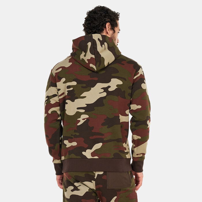 New Balance Men's Athletics Camo Fleece Hoodie Brown New Balance Men's Athletics Camo Fleece Hoodie Brown image number 1