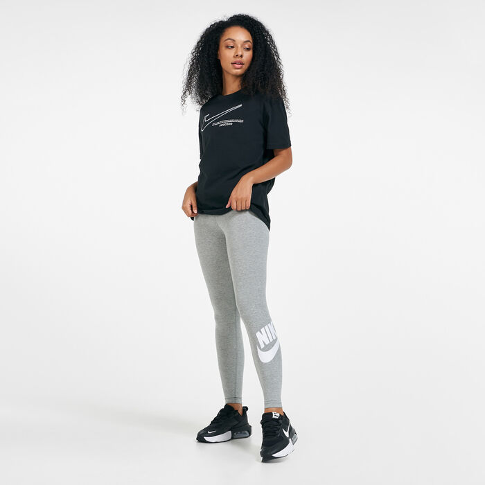 Nike Women's Sportswear Essential Futura Leggings Grey Nike Women's Sportswear Essential Futura Leggings Grey image number 2