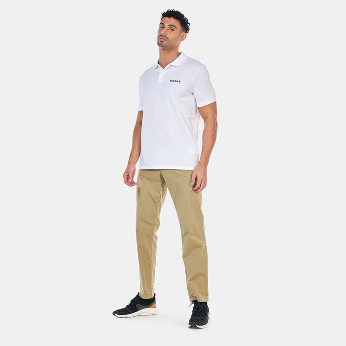 Timberland Men's Small Logo Polo Shirt White image number 2
