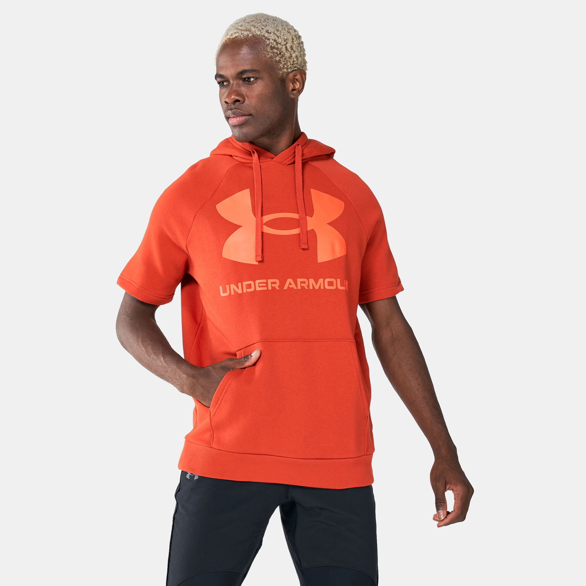 Men s UA Rival Short Sleeve Hoodie Red Under Armour in KSA SSS