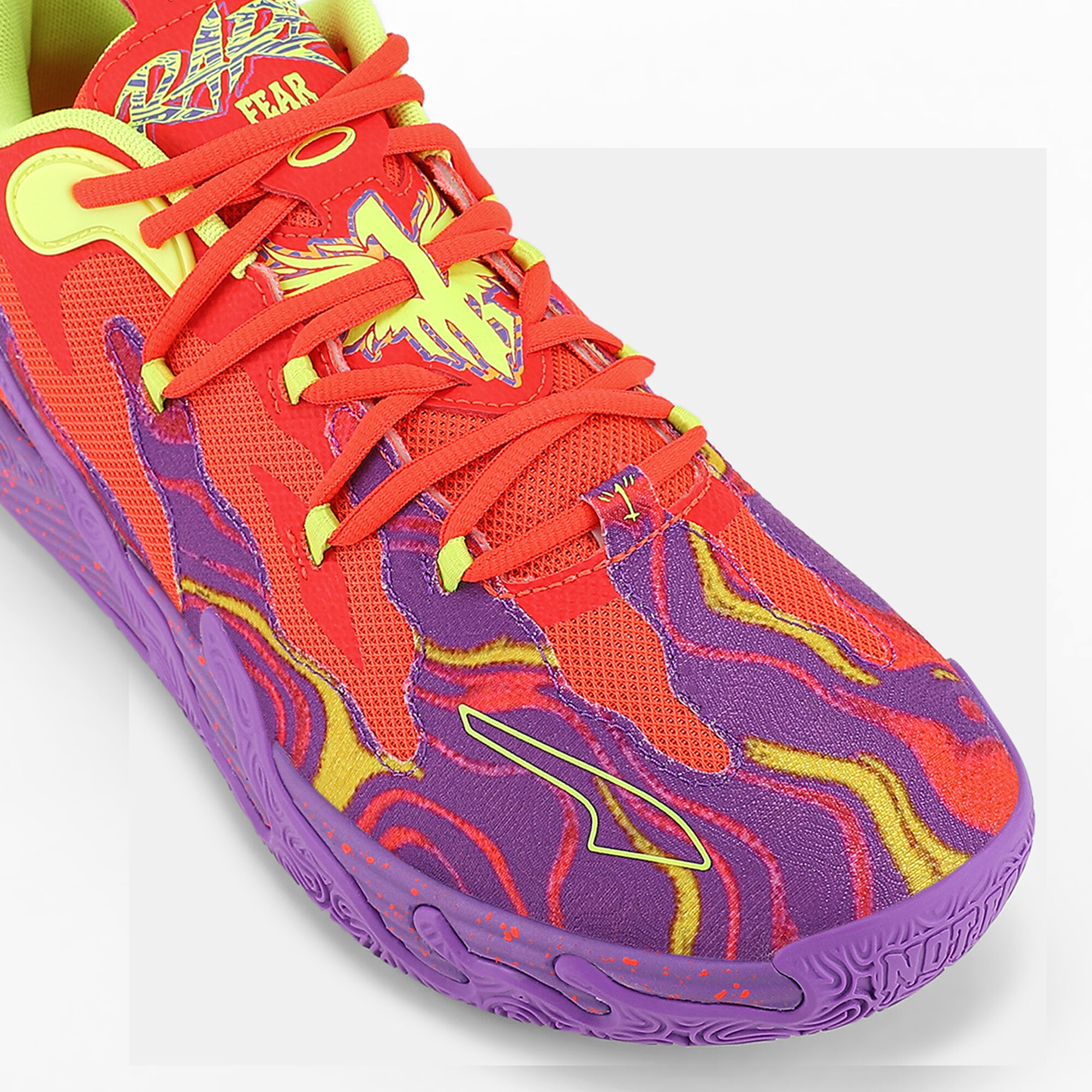Shop PUMA Men's Lamello Ball MB.03 Lo Lava Basketball Shoes